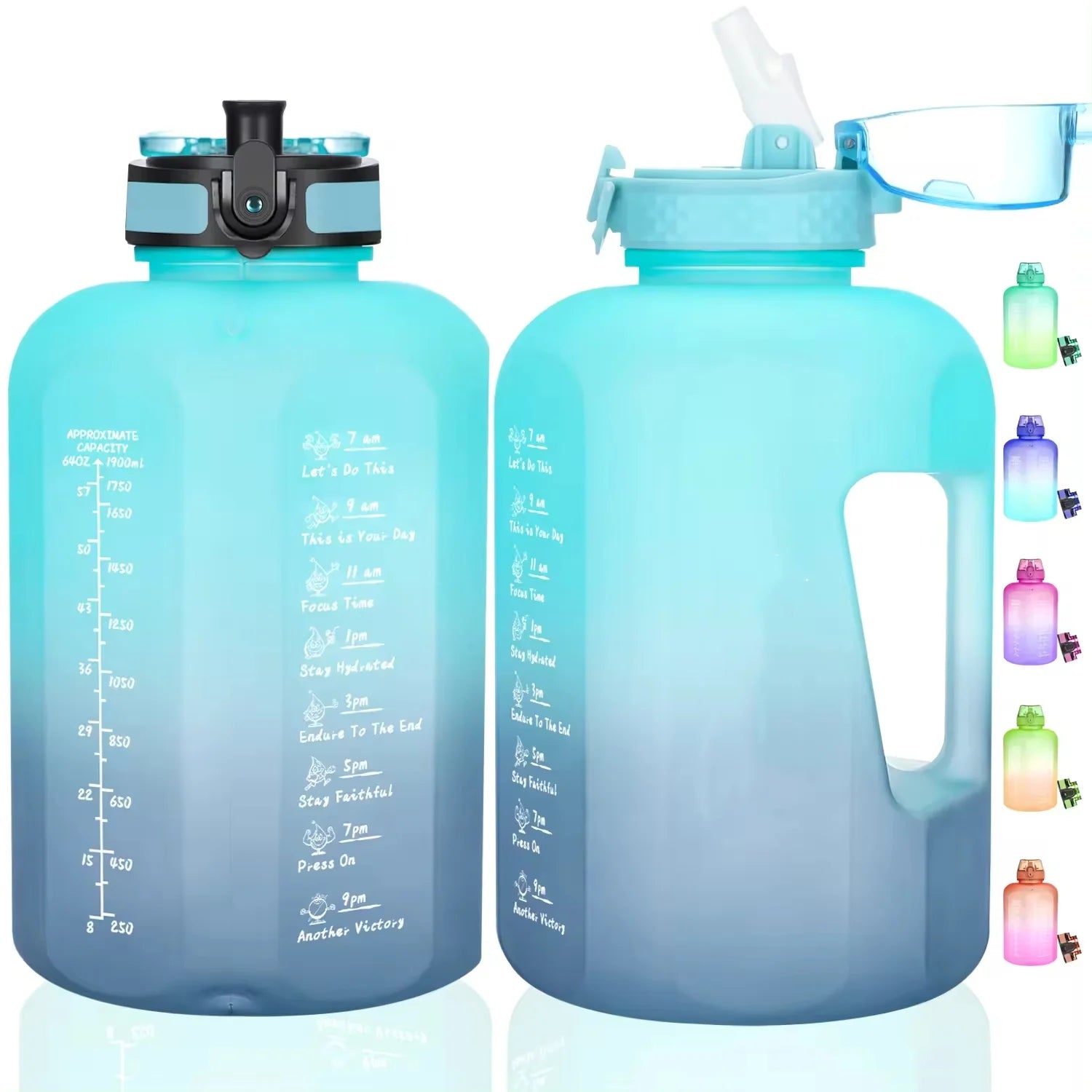 2024 New Style 68OZ Promotional Plastic Water Bottle Bucket Large Capacity Sport Water Bottle