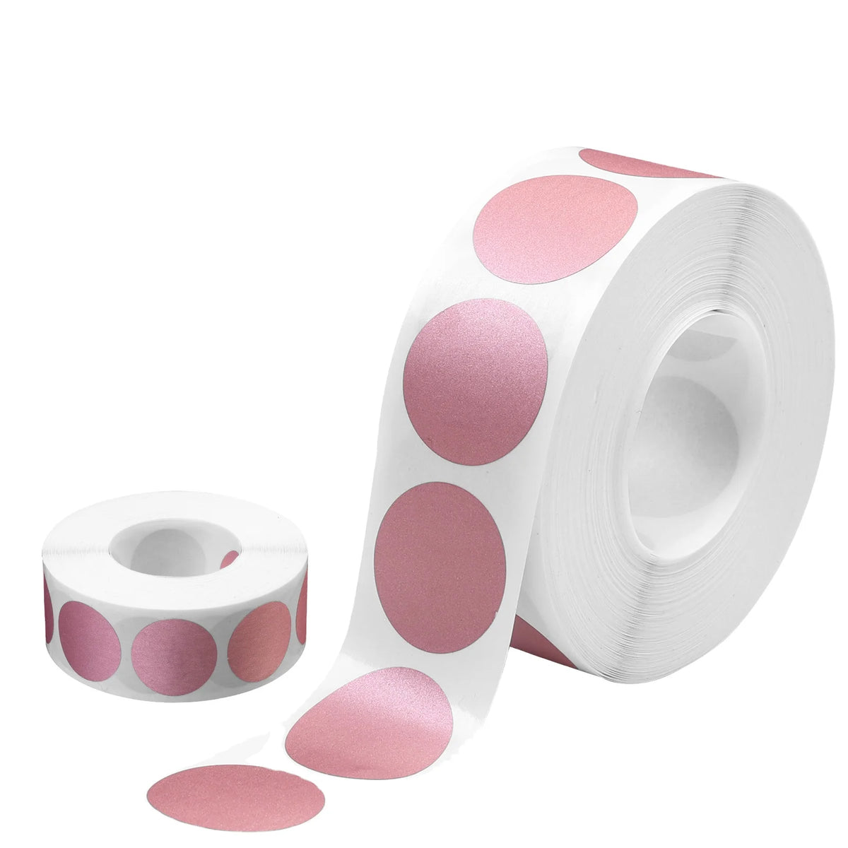 Scratch off Stickers 25mm Round Rose Gold Peel and Stick Adhesive Scratch off Labels for Tickets Promotional Games