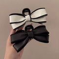Summer Girls Elegant Bowknot Hair Clip High-end Large Shark Clip Hair Accessory Head Wear Bow Hair Claw
