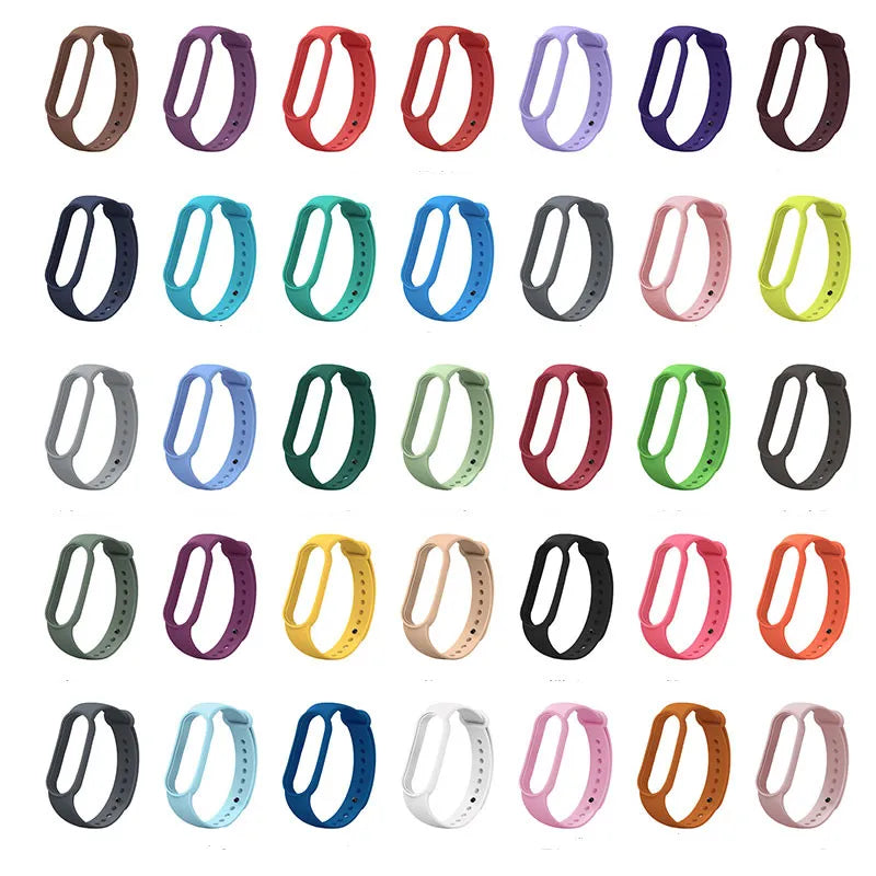 Forwelleny Factory Direct Sales Soft Silicone Strap for Xiaomi Band 7 6 5 4 Strap Bracelet Smartwatch Accessories