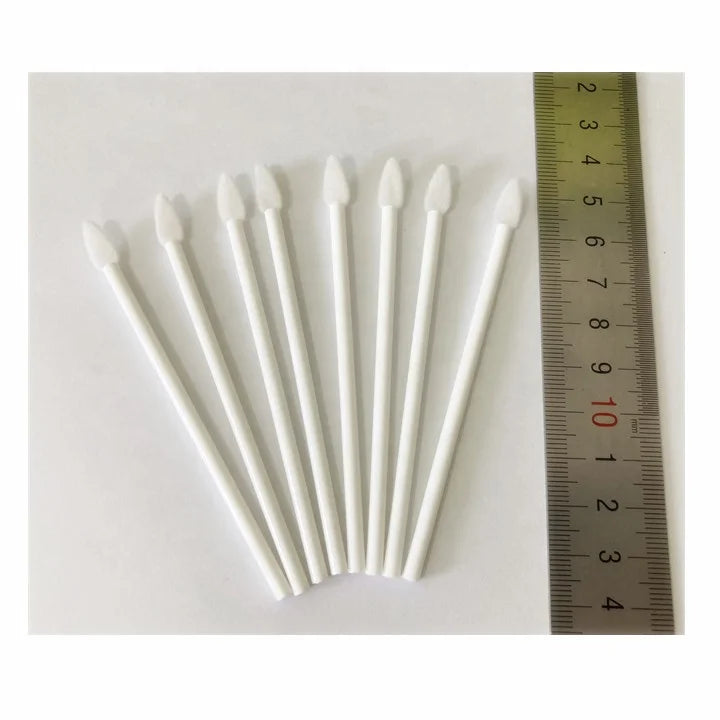50pk New Heart Shape Tips Disposable Lip Stick Brush Wand Applicator for Eyelash Extension Daily Makeup OEM logo