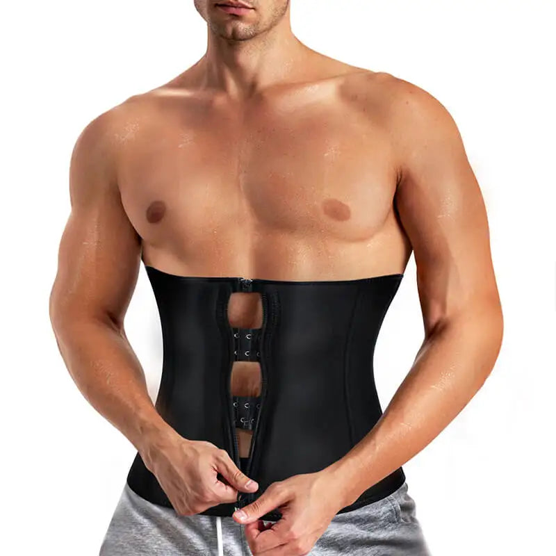 Reductor Abdom Hombre Colombianas Para Hombre Waist Trainer Neoprene for Man With Zipper