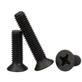 DIN 965 White/Black Zinc Plated Cross Recessed Countersunk Head Screws M5 M6 M7 M8 M9 M10