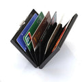 Wholesale Promotional Custom Logo Stainless Steel Credit Card Holder Slim Metal Wallet RFID Blocking Business Card Holder Case