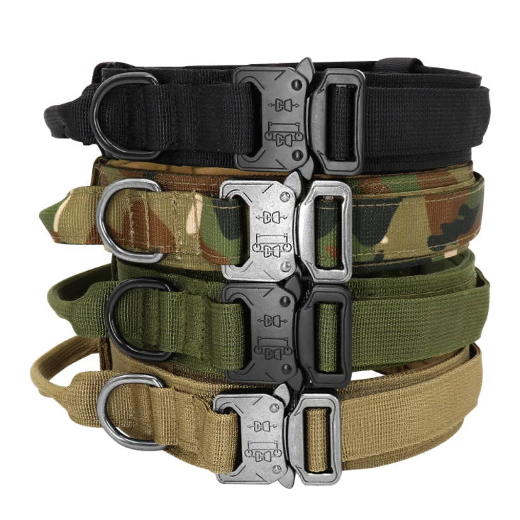 Outdoor Heavy Duty Dog Training 1000D Nylon Tactical Adjustable Pet Dog Collar