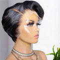 Glueless Pixie Cut Short Bob Wig Swiss Lace Pixie Wigs for Black Women Brazilian Virgin Human Hair Pixie Wigs