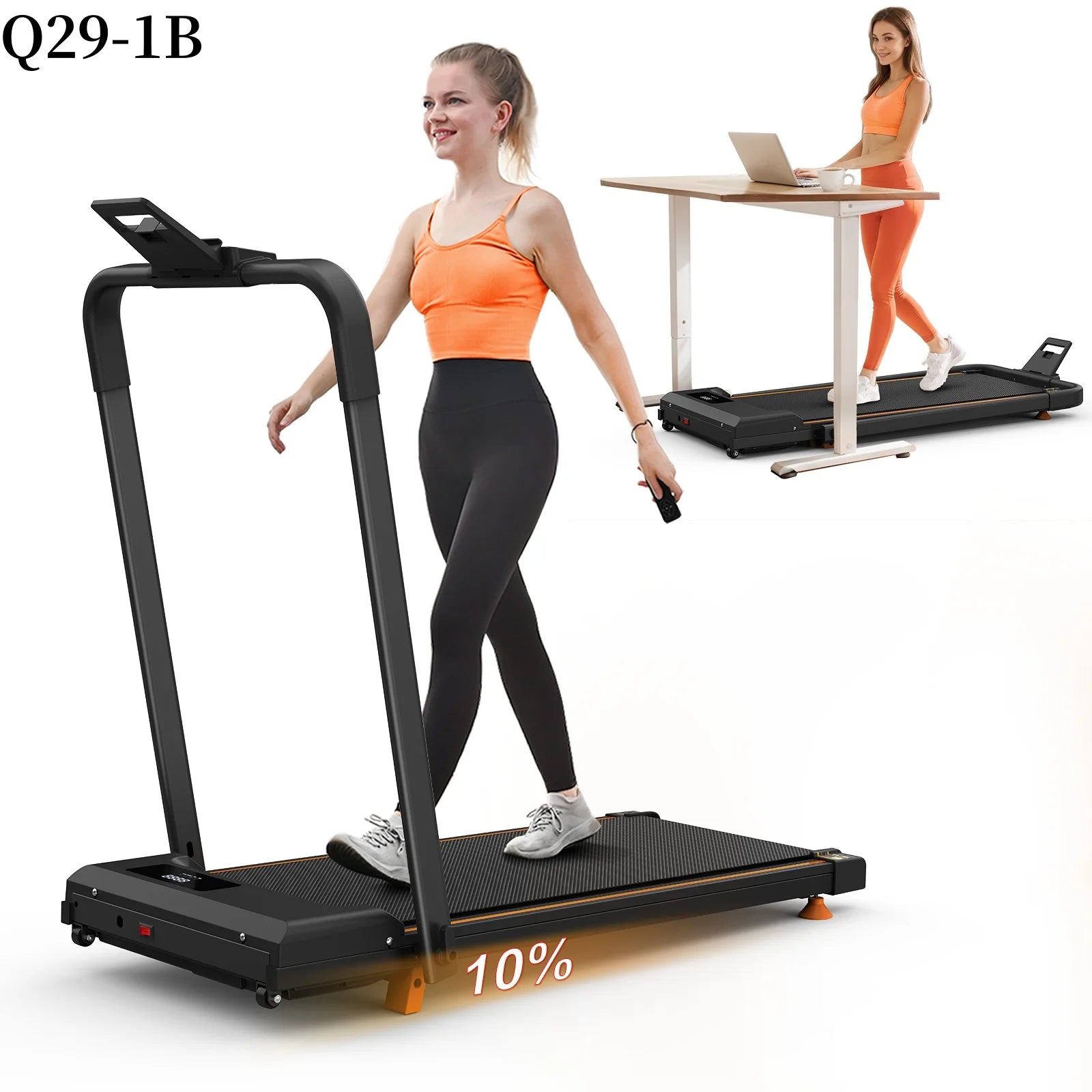 Factory Direct Sale EU Best Selling Electric Folding 2.0hp Flat Home Use Motorized Mini Walking Machine Treadmill for Home