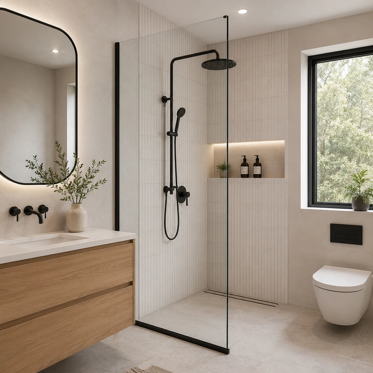 Customized U-shaped Interlocking Shower Room Aluminum Profile Kit Bathroom Aluminum Partition Bathroom Glass Door MegaBDM
