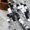 25MM Square 100% Polyester Knitted Embroidery Lace Mesh Diamond Sequin Fabric Geometric Jacquard Wedding Dresses Girls' Shoes