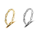 New Design High Quality Gold Plated S925 Sterling Silver Women's Zircon Ring Wedding Rings