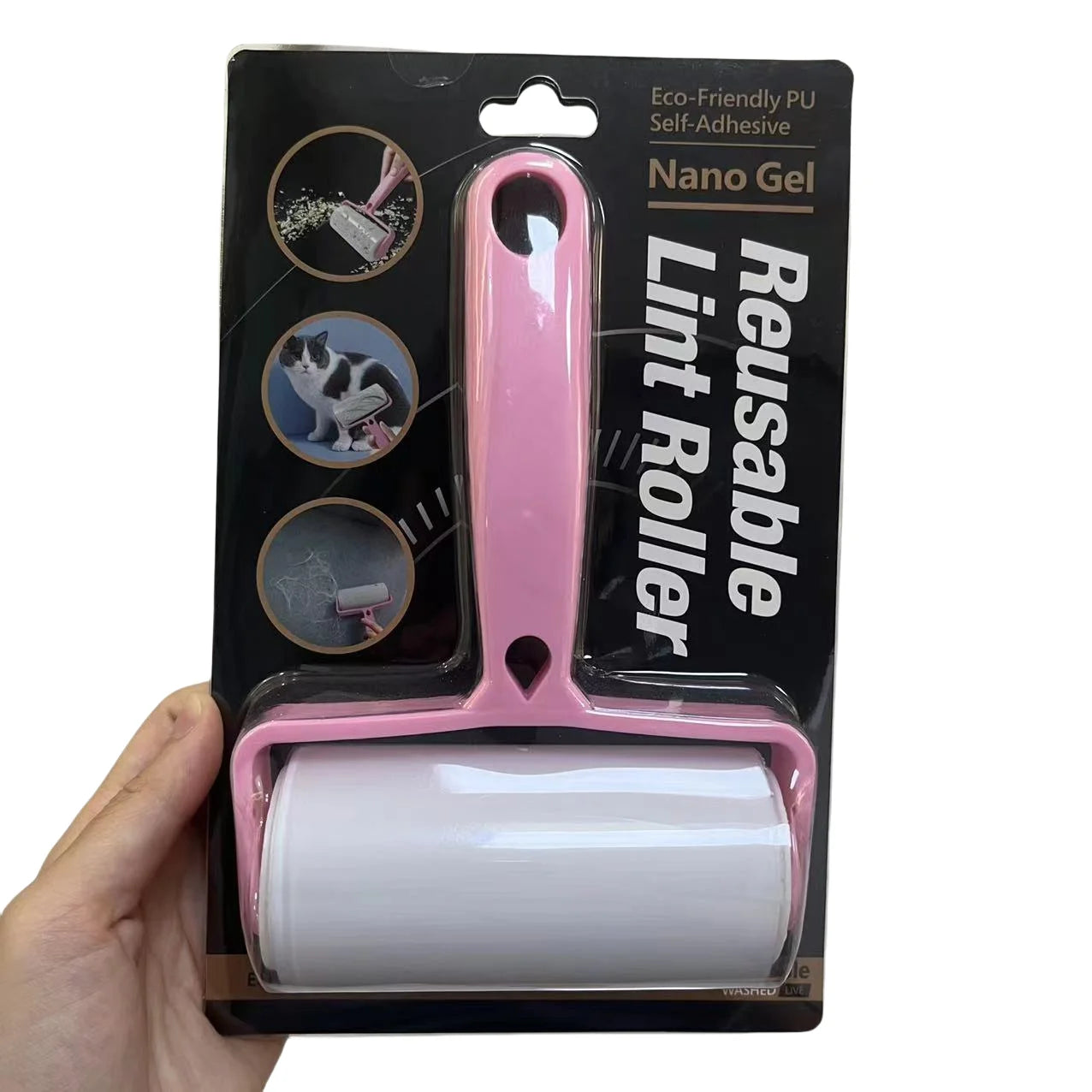 Household Dust Wiper Tools Reusable Washable Rollers Dust Cleaner Lint Sticky Roller for Clothes Pet Hair Cleaning