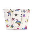 Manufacturer Wholesale Sea Turtle Design Selling Printed Girl Single Shoulder Tote Canvas Beach Bag With Rope Handle