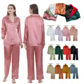 Ready to Ship Luxury Factory Wholesale Women's Silk Satin Sleepwear Long Pajamas for Bride and Bridesmaids Wedding Gift Pajama