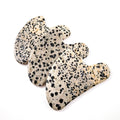 DIY Multi-functional Natural Anti Aging Face Facial Gua Sha Massage Heart Dalmatian Jasper Massage