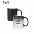 Topjlh Sublimation Special Gifts 11oz Hot Water Heat Sensitive Magic Coffee Mug Sublimation Color Changing Mug