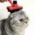 Wholesale Long Handle Dog Hair Removal Comb Self Cleaning Pet Hair Remover Grooming Shedding Dog Cat Slicker Brush
