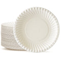 Eco-Friendly Disposable Sugarcane Bagasse Paper Plate Set Compostable Plates Utensils for BBQ Camping Biodegradable Dinnerware