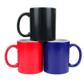 AI-MICH Wholesale Sublimation Blank Ceramic Coated Cup 11oz Frost Matte Magic Color Change Mug