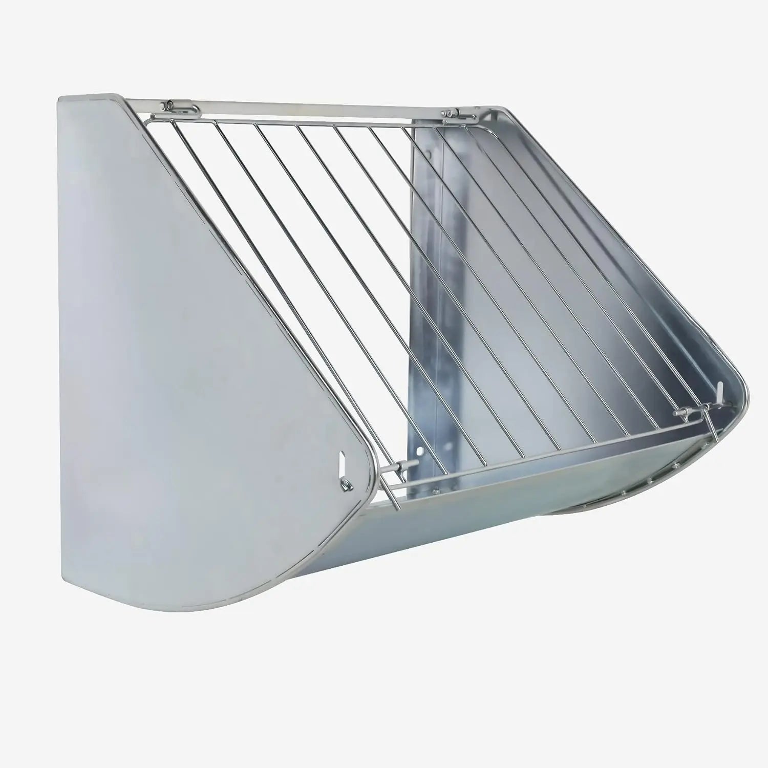 Goat Hay Feeder Heavy Duty Wall Mounted Horse Hay Feeder 2 in 1 Hay and Grain Feeder Deer Feeding