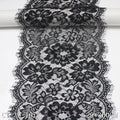 Stock Classic 29CM Black Blue Chantilly Lace Flower French Lace Trim Eyelash Lace Fabric for Women Lingerie Dress