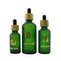 Cosmetics Glass Hair Oil Bottles 5ml 10ml 15ml 20ml 30ml 50ml 100ml Frosted Green Glass Dropper Bottle