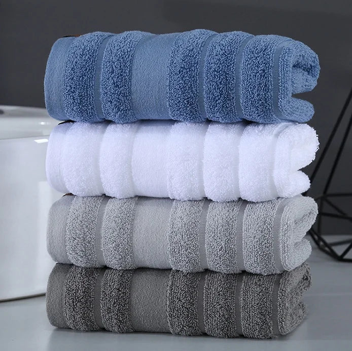 Wholesale Custom 5 Stars Hotel Soft High Absorbent 100% Cotton Bath Towel Set 70*140