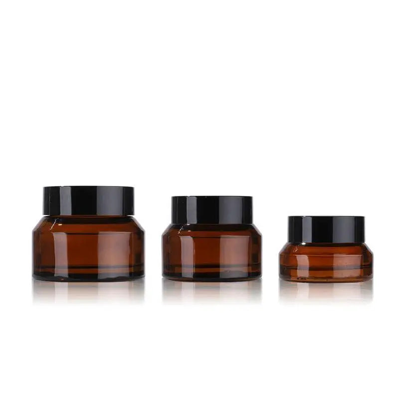 15g30g50g Olive Green Light Brown Shoulder Cream Face Cream Eye Cream Cosmetics Packaging Glass Bottle