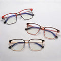 Retro Clear Lens Frames Glasses Vintage Fashion Metal Eyewear Spectacle Frame Optical Eye Glasses Half Frame Eyeglasses for Men