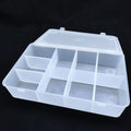 Custom Detachable Portable Plastic Half Clear Storage Box Jewelry Box Organizer