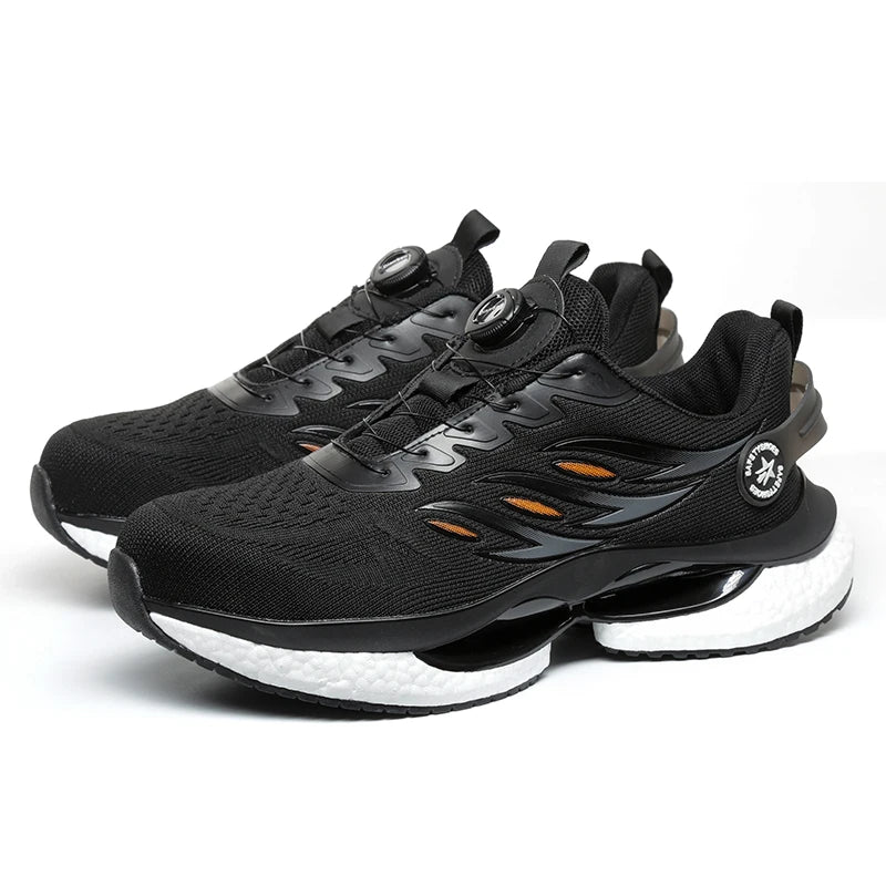 Dian Sen New 2024 Custom Lightweight Anti-smashing Safety Shoes for Men Steel Toe Sneakers 834