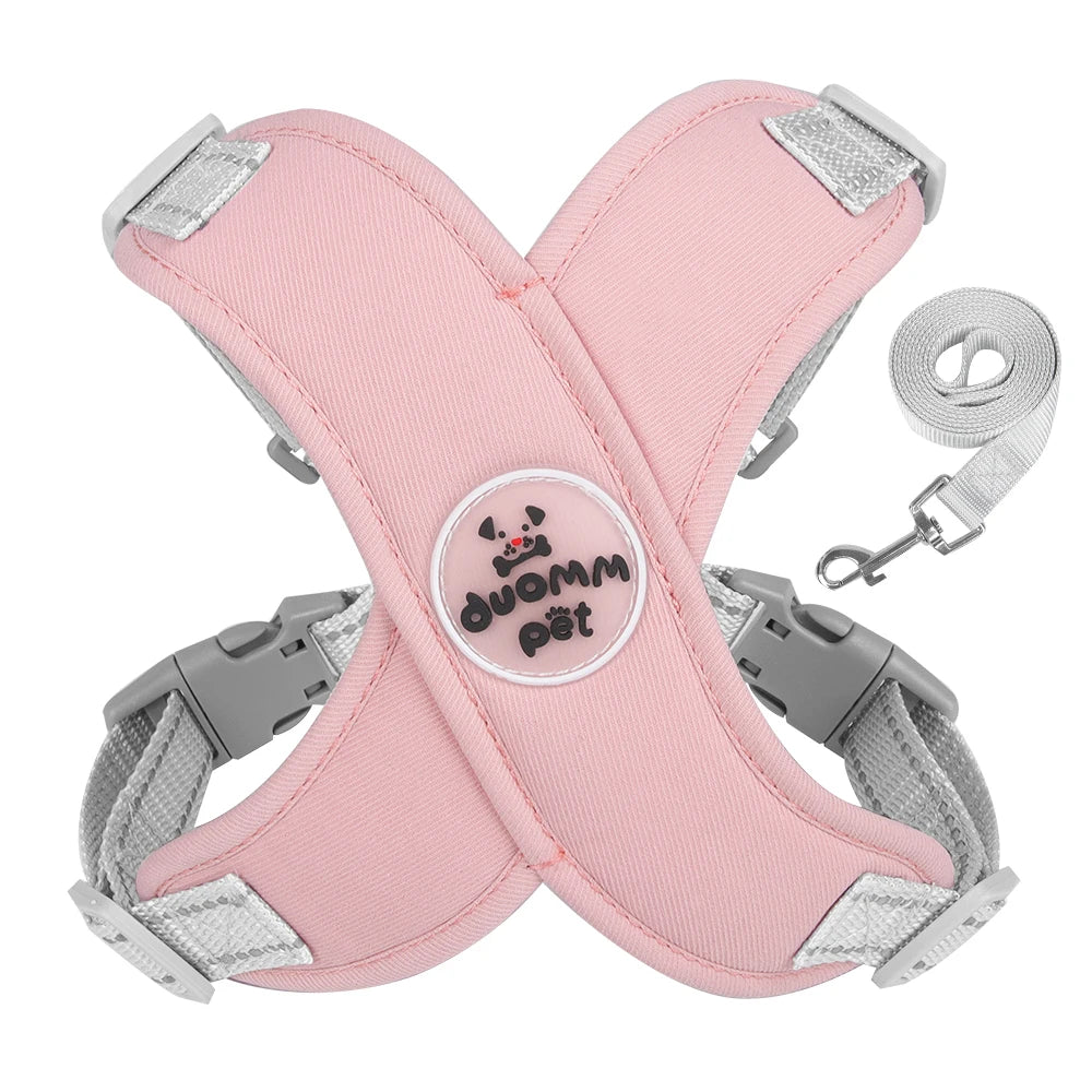 Custom Label Quick Release Teddy  Small and Medium-Sized Dogs Outdoor Dog Walking Automatic Traction Rope Dog Harness