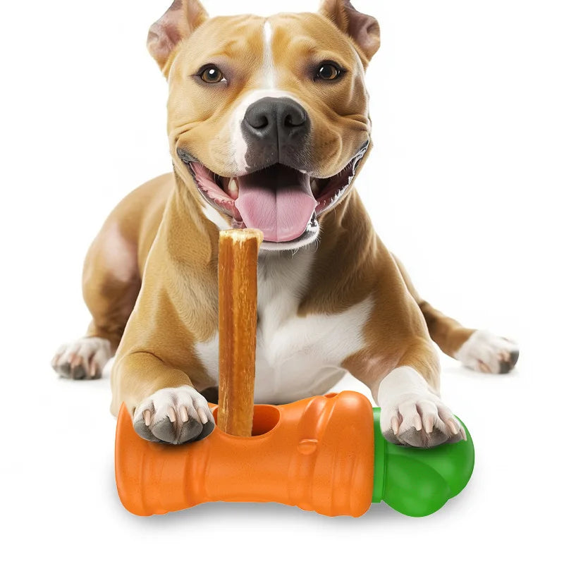 Juicepet Brand Eco-Friendly Plastic Dog Chew Toys Daily Use New Explosion Snack Fixer Molars Carrot Puzzle Chicken Flavor