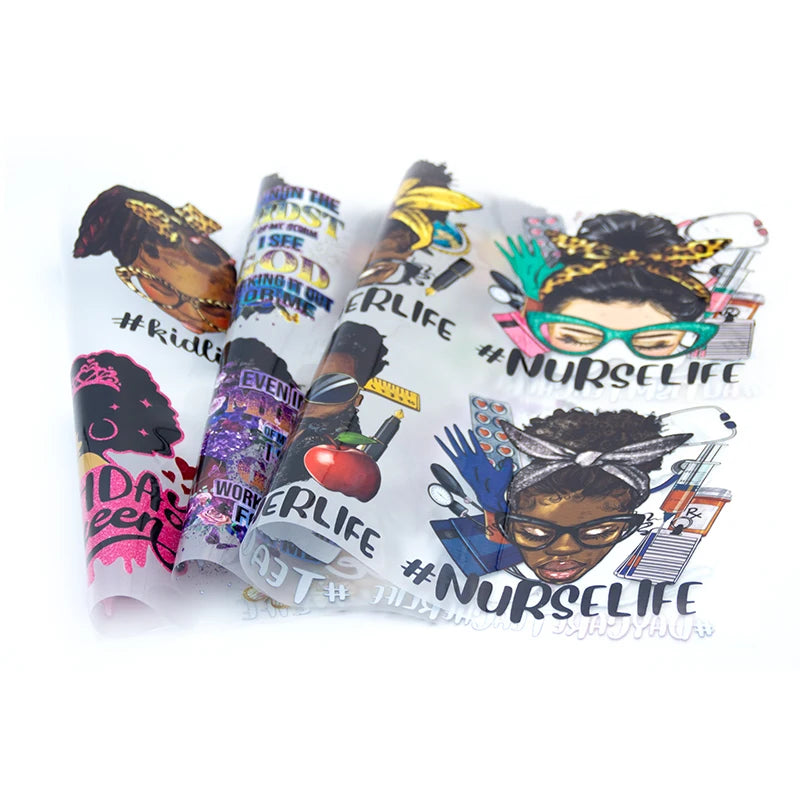 Iron on Patches DIY Heat Transfer Clothing Stickers Woman for T-Shirt Jean Appliques