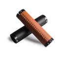 Fiber Leather Shock Absorption Road Bike Handlebar Non-slip Bicycle Handlebar Grip with Lock Ring