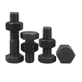 Black Customized Size M20 Class 8.8 Steel High Strength Hex Head Bolt