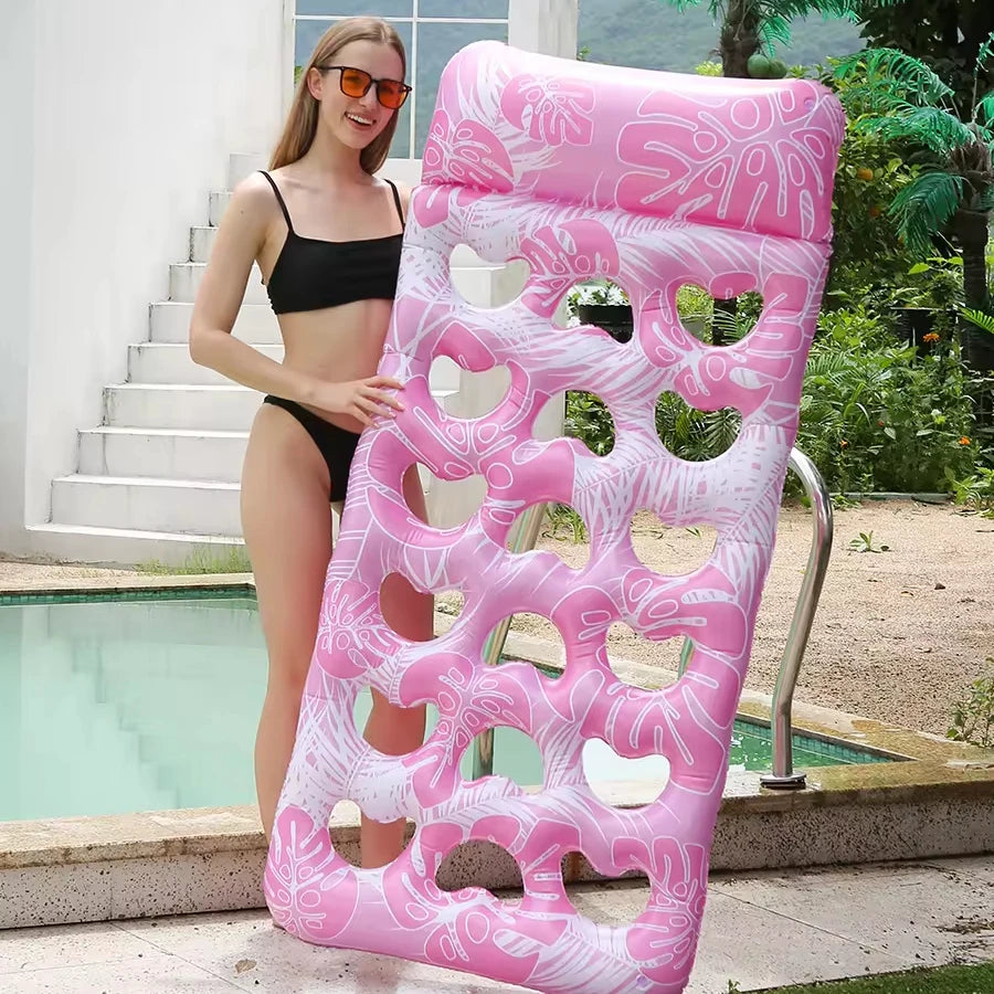 Summer Pool Accessories Inflatable Water Mesh PVC Air Matress Water Hammock Inflatable Bed