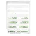 Alexa Google Home Smart Control Motorized Electric Zebra Blinds Shades Double Layers Blackout White Color Fabric Zigbee
