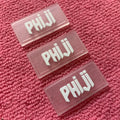 Friendly Sew on Fabric Soft PVC Labelcustom PVC Rubber Labels With Embossed logo