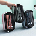 304 Stainless Steel and Plastic Stackable Airtight Keep Food Hot Tiffin Lunch Box Bento Food Storage Container for Adults & Kids