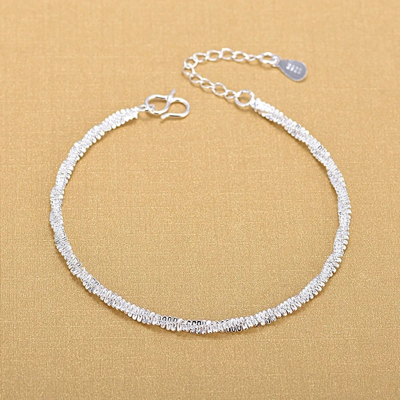 Top Quality Wholesale Silver Chain Bracelets 925 Fashion Women Bracelets Fine Fashion Bracelet