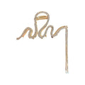 TongLing Bling Perfect Jaw Hair Clamps Tassel Large Alloy Fashionable Japan Korean Style 11cm Custom Shape Wedding Hair Claw