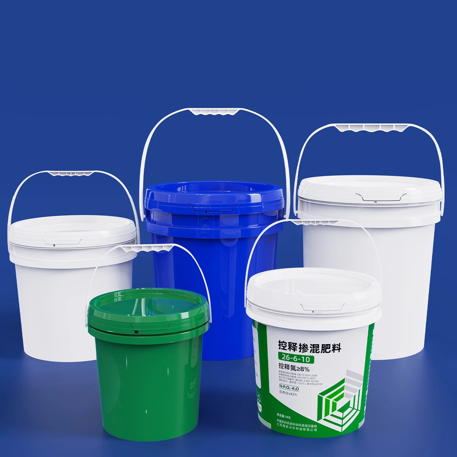 5 Gallon Plastic Bucket for Paint Industry Packing Container