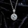 S925 Silver Necklace Female Sea Salt Ice Sugar Moissanite Design Senior Feeling Collarbone Chain Birthday Gift for Girlfriend