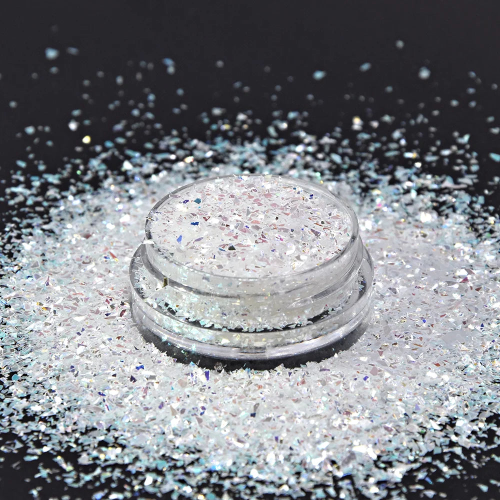 Solvent Resistant Rainbow Irregular Flake Glitter for Cosmetic and Crafts MegaBDM