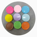 Colorful 39mm Round Shape Flat Back Resin Cabochons Cameo Diy Base for Scrapbooking Phone Case Decor Parts