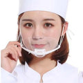 Smile Comfort Anti-saliva Hygiene Kitchen Catering Transparent Anti-Fog Plastic Catering Earloop Cover