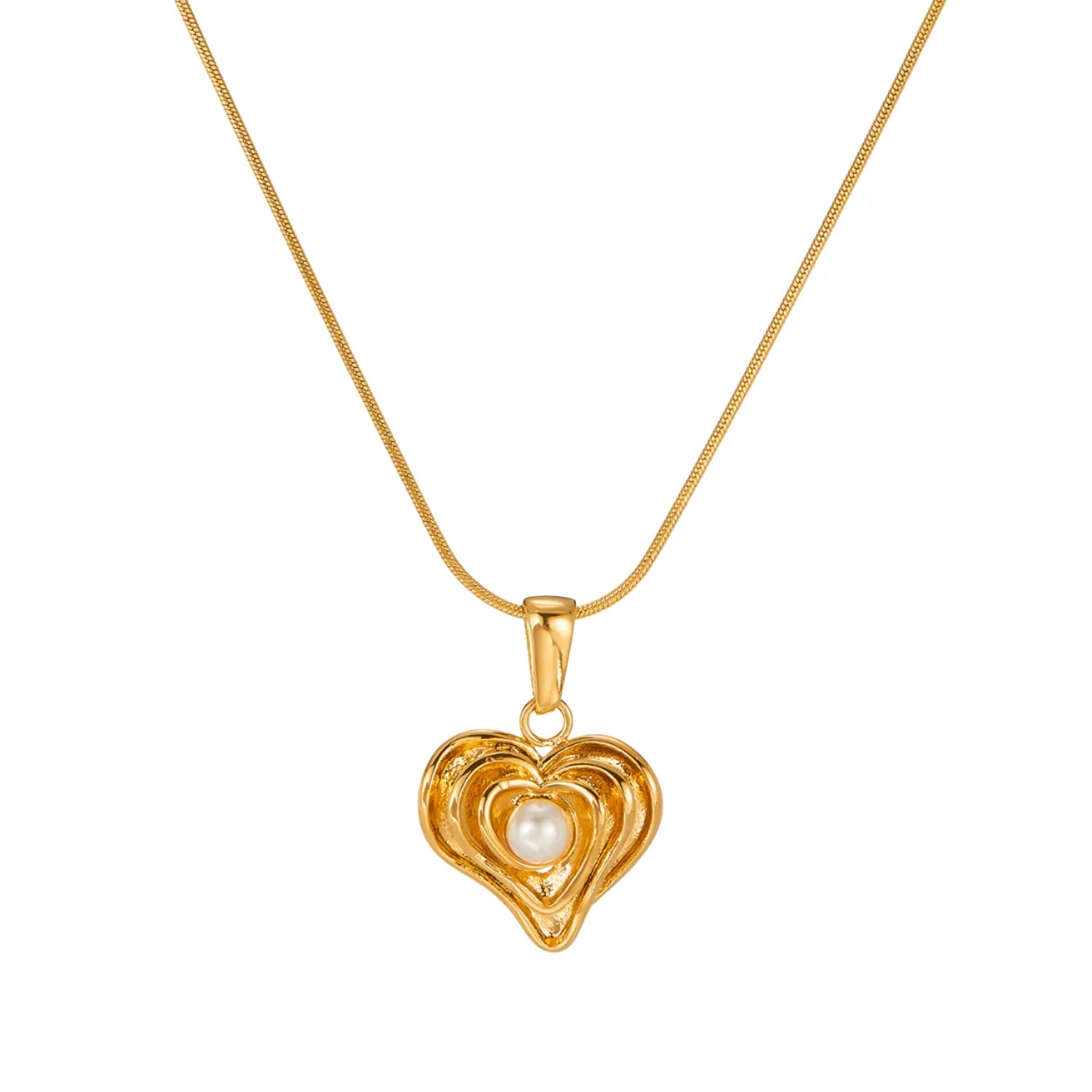 18K Gold Plated Flower Pendant Necklace Stainless Steel Geometric Necklace Beautiful Jewelry Gift for Women