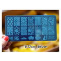 NAP005 Custom Stainless Steel Nail Stamping Plate Nail Art Creative Painting Design Mold Set Soft Manicure Accessories Tools