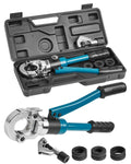 USA Hydraulic Stainless Steel Crimper Kit VUS 1/2'' 3/4'' 1'' Jaw Tee Narrow Spaces Copper Fitting Pex Pipe Press Crimping Tool