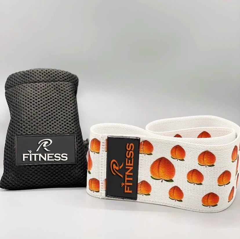 Custom Logo Polyester Fabric Loop Resistance Bands 76*8cm for Butt Glute Squat Exercise Booty Training